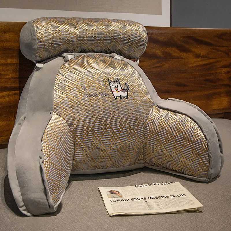 Summer Bedside Cushion Pillow Backrest Dormitory Bed Reading and Playing Sofa Waist Support Office Supportive G251124