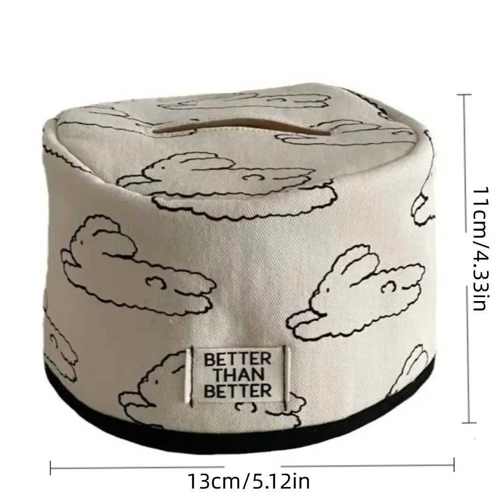 Bowknot Tissue Paper Storage Box Korean Style Space-saving Roll Holder Table Decor Sturdy Cotton Napkin Tissue Box for WomenM251124