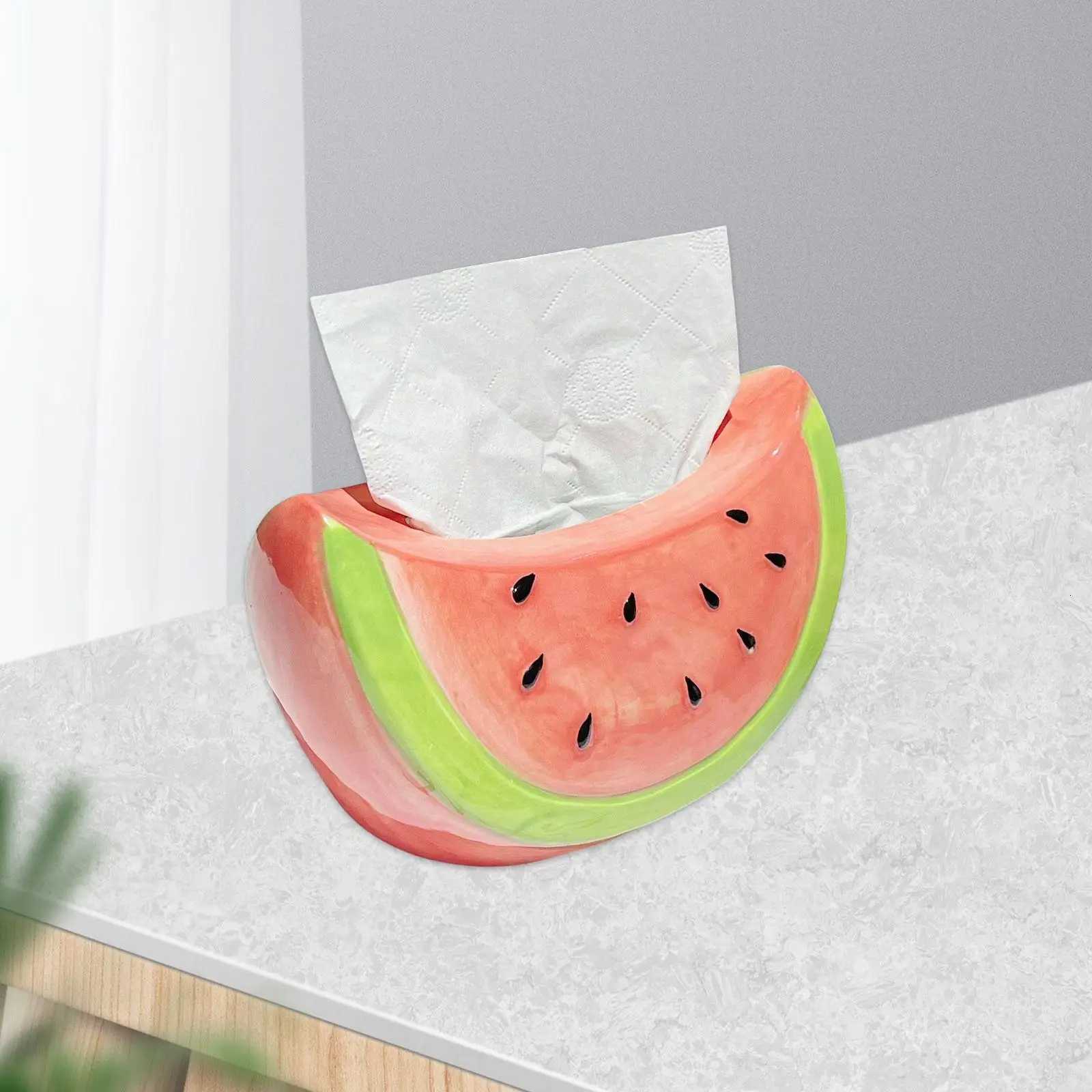 Ceramic Tissue Box Cover Tissue Holder Simple Napkin Storage Container forM251124