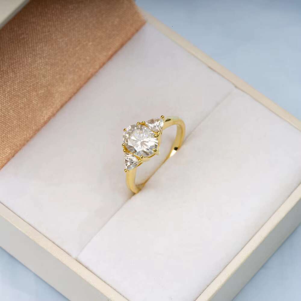 Vvs Moissanite Engagement Rings 925 Silver Ring Wholesale Fine Jewelry Women Moissanite Wedding Rings