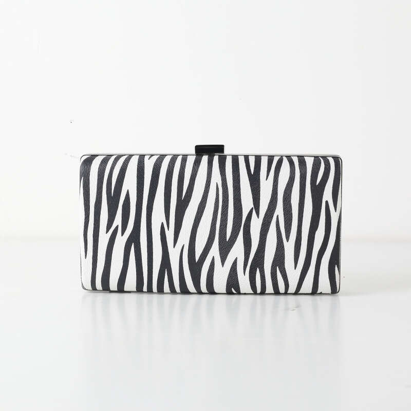 Dinner Bag Strict Selection Of Zebra Pattern Banquet Fashion Handheld PU Chain Evening Dress Bag Chaozhou KQ