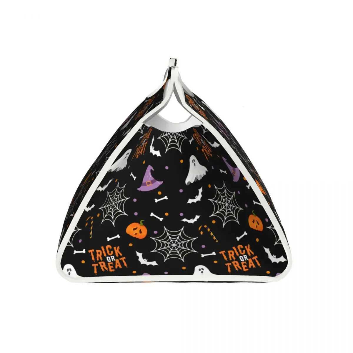 Custom Ghosts Bats Skull Halloween Party Tissue Box Holder Rectangular PU Leather Facial Tissue Box Cover for Car BathroomM251124