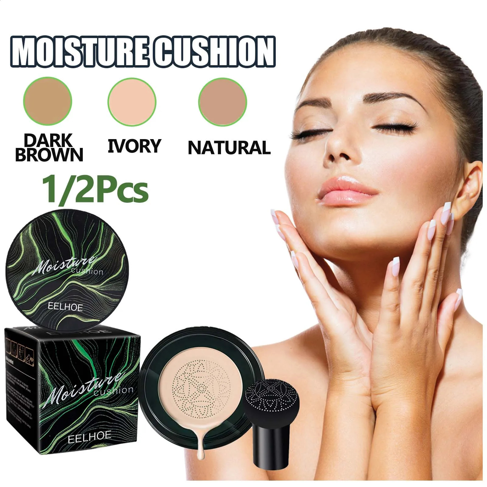 Mushroom Head Air Cushion BB Cream Magic foundation makeup concealer Moisturizing Waterproof Bright Cosmetic Basic Cosmetics 250415