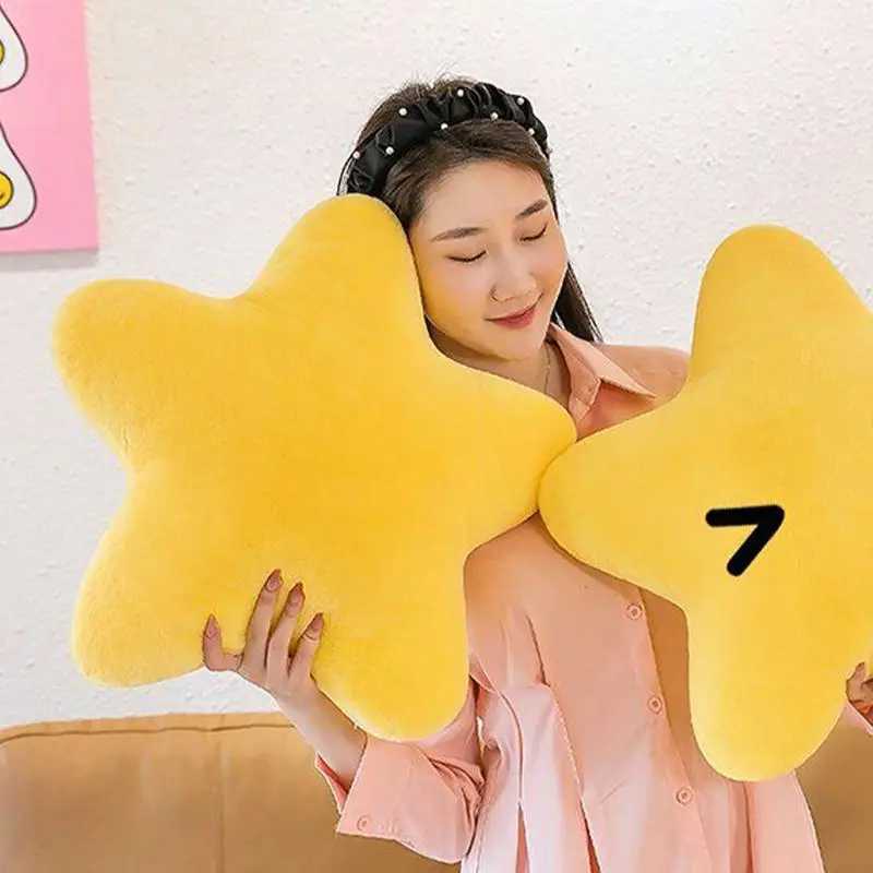 Star Throw Pillow Plush Doll Toy Super Soft Sleeping Pillow Sofa Cushion Bedroom Ornaments Office Girl Birthday Gift G251124