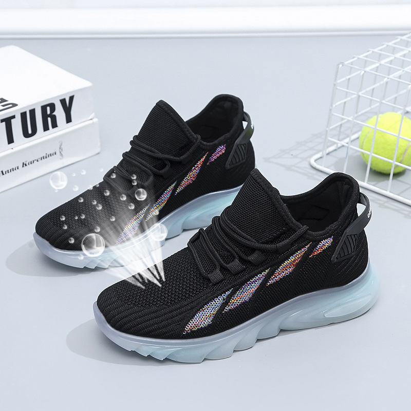 Flying Weaving Casual Mesh Breathable Sports Jelly Soled Coconut Student Running Shoes Women S Ddmysaturn Ddmysaturn