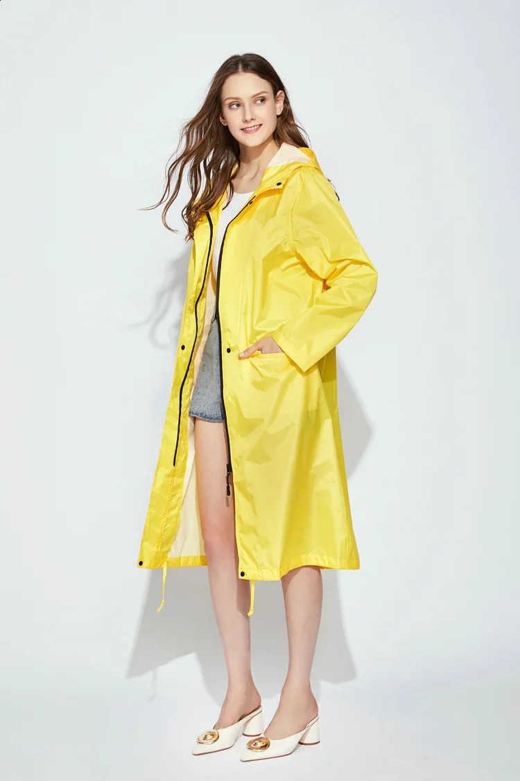 Rainstorm proof lightweight breathable fabric Fashion Japanese and Korean Japanese raincoat poncho 250421