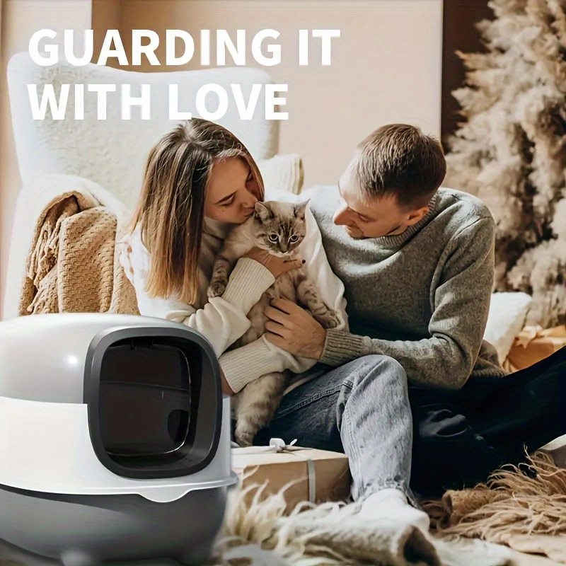 1pc 40lbs/18kg Cat Litter Box - Spacious, Foldable, Top-Entry Design, Anti-Splash &Odor-Control, ldeal for Multi-Cat Homes