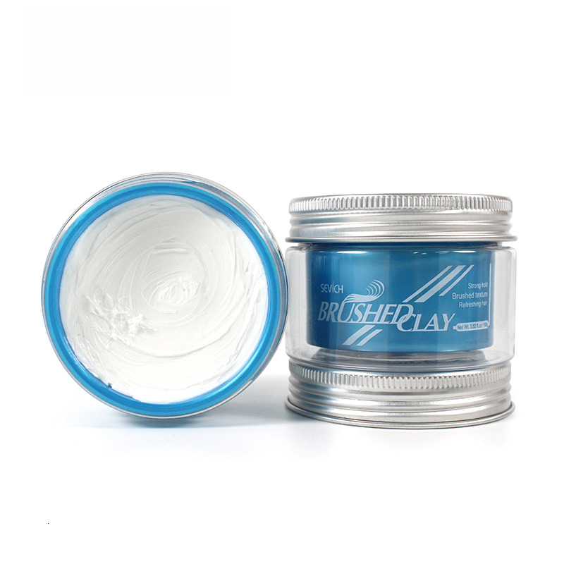 Sevich 100g Hair Brushed Clay For Men Strong Hold Hairstyle Finished Hair Styling Clay Mud Hair Cream Refreshing Hair Wax