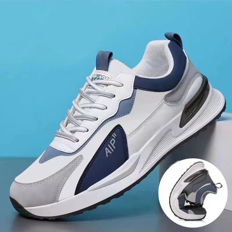 2025 New Designer Shoes Men's Leather Sneakers Outdoor Casual Sport Shoes