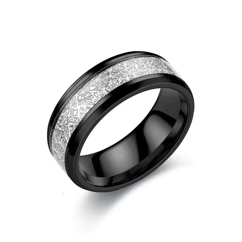 Top source rime silk patterned titanium for men's fashion stainless steel ring accessories