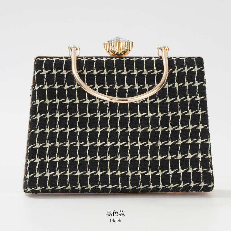 Dinner Bag Winter Classic Small Fragrant Style Dinner Bag High End Fashion Versatile Woolen Handbag Banquet Bag KQ