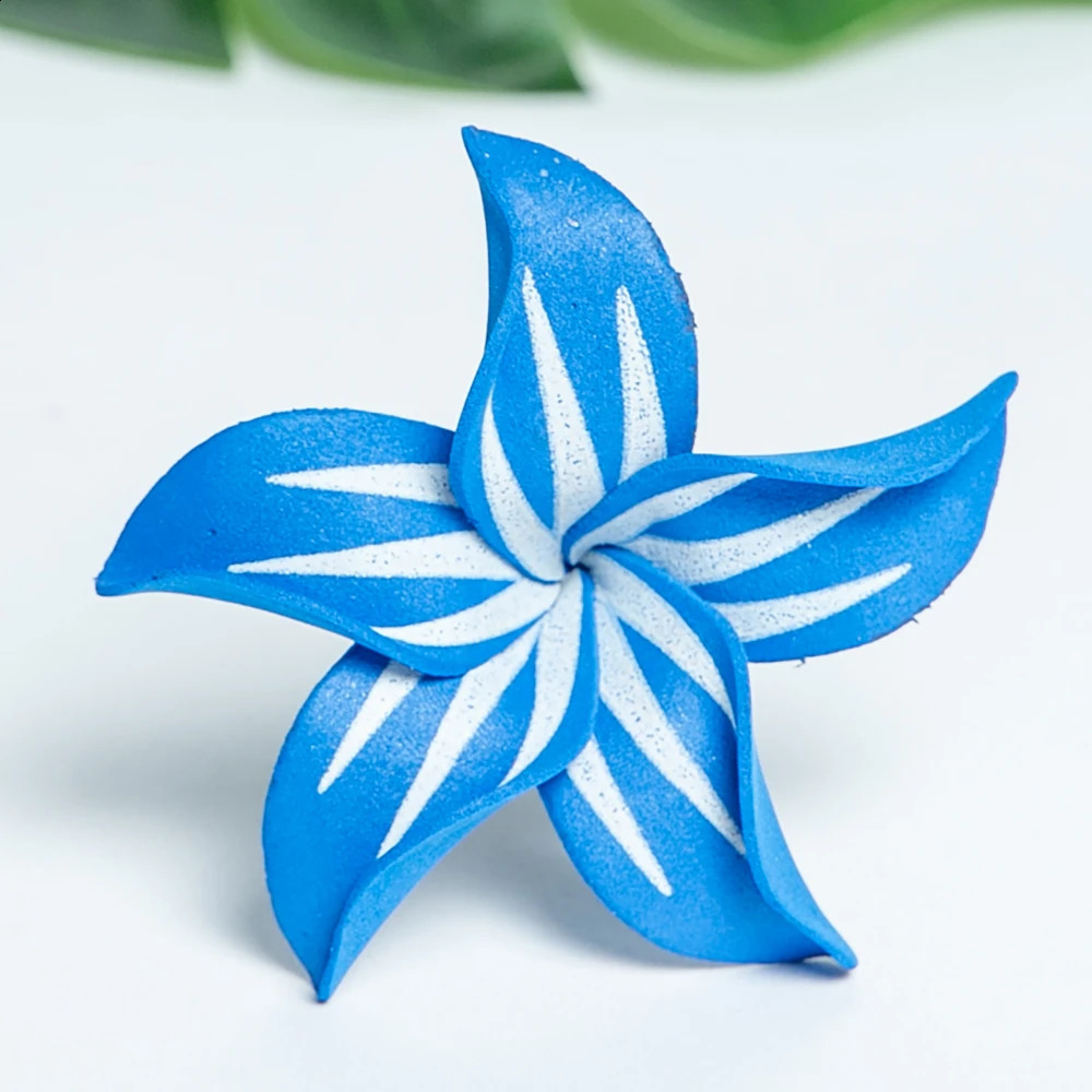 12pcs Mixed Colors Plumeria Flowers EVA Foam Ear Flower Hairpick Hawaii Aloha Hula Girls Dancing Accessories Supply 250420
