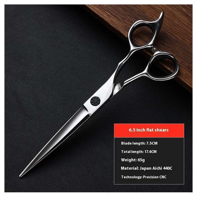 Professional Hairdresser Scissors Set Japanese 440C Stainless Steel 6/6.5/7-Inch Flat Reverse Teeth Hair Cutting Tools Salon