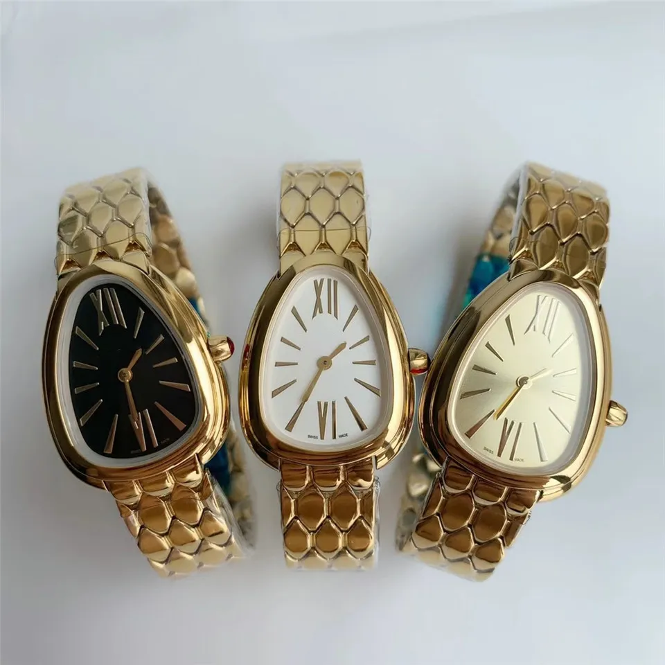 Hot Gift Vintage Diamond Dial Classic Serpentine Snake Style Collection Woman Watch Designer Luxury Designer Watches Quartz Movement Watch