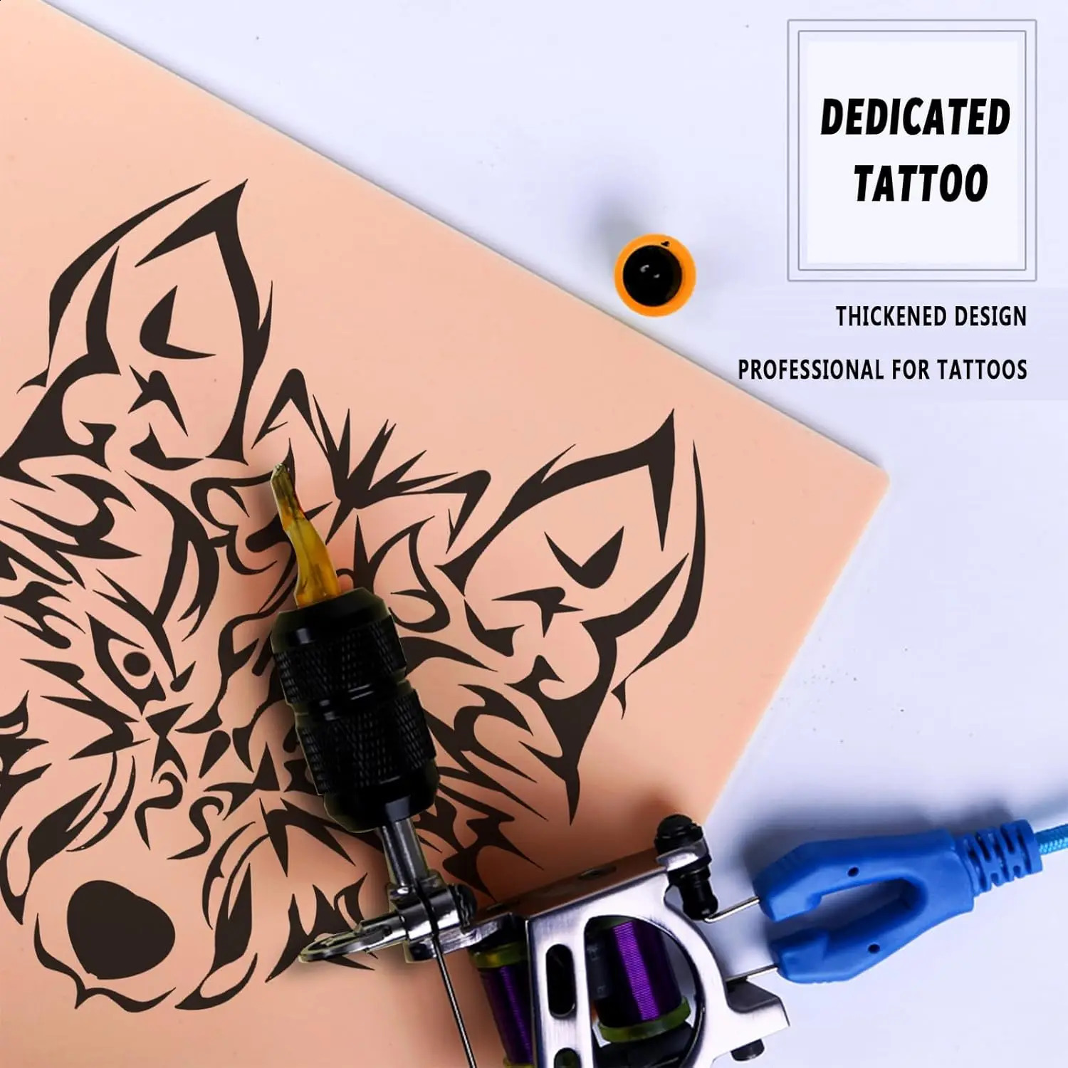 15/10/5/3/1pcs Tattoo Practice Skin M 1MM Thick Double Sides Silicone Microblading Eyebrow Permanent Makeup Practice Fake Skin 250422