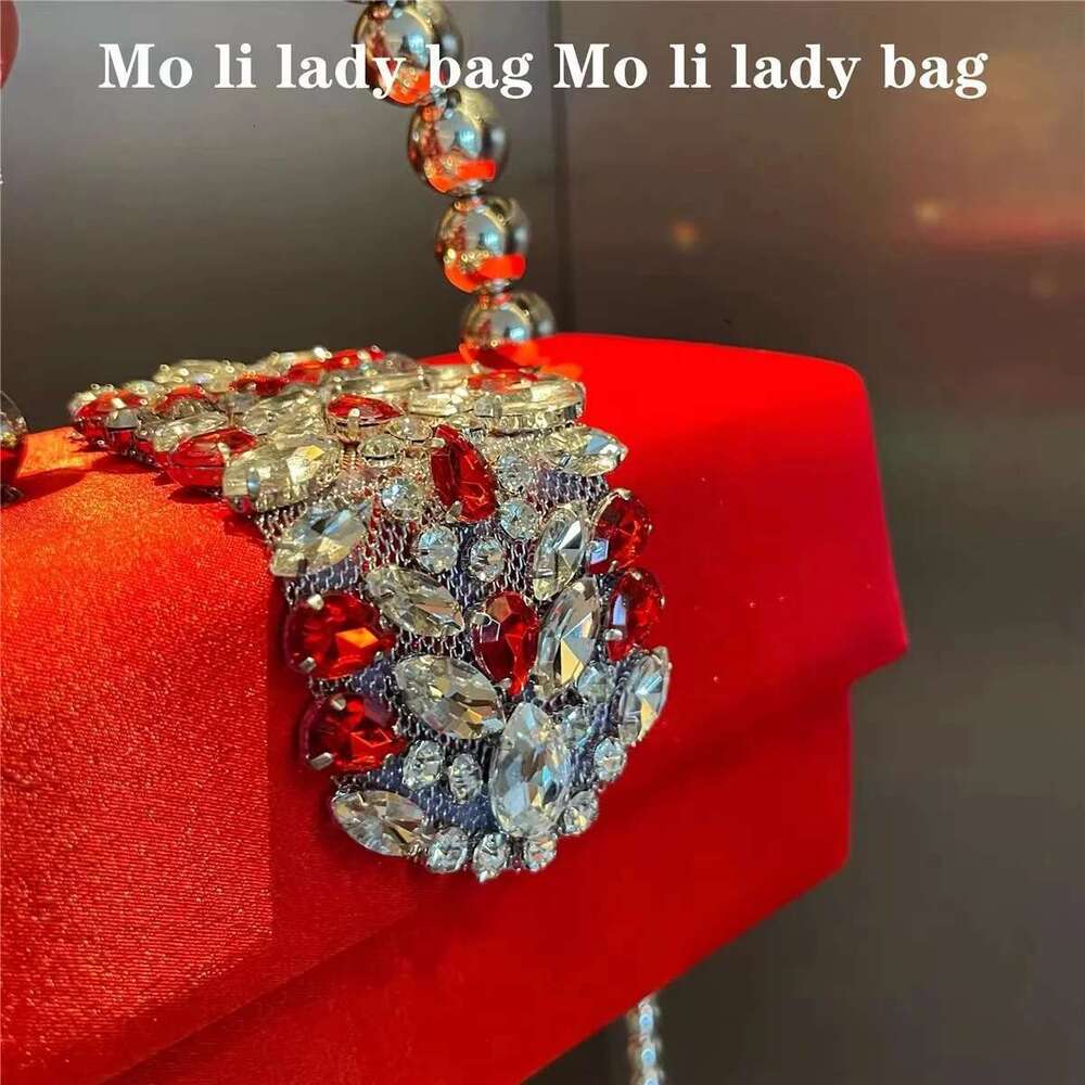 Designer Bag 2025 Designer Bag 2025 Women Satin Handbag Square Crystal Shiny Rhinestones Dia Evening Wedding Party Clutch Purse Crossbody Bag Luxury B