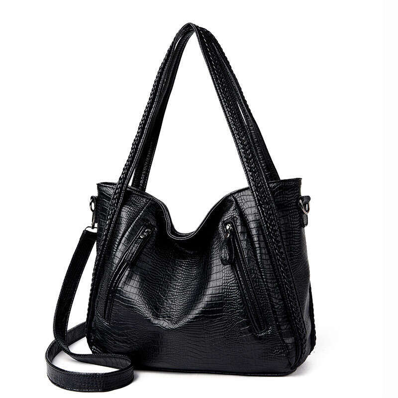 Designer Bag 2025 Spring New Japanese And Korean Edition Crocodile Pattern Single Shoulder Large Capacity Handbag Crossbody Women's Big Bag Trend