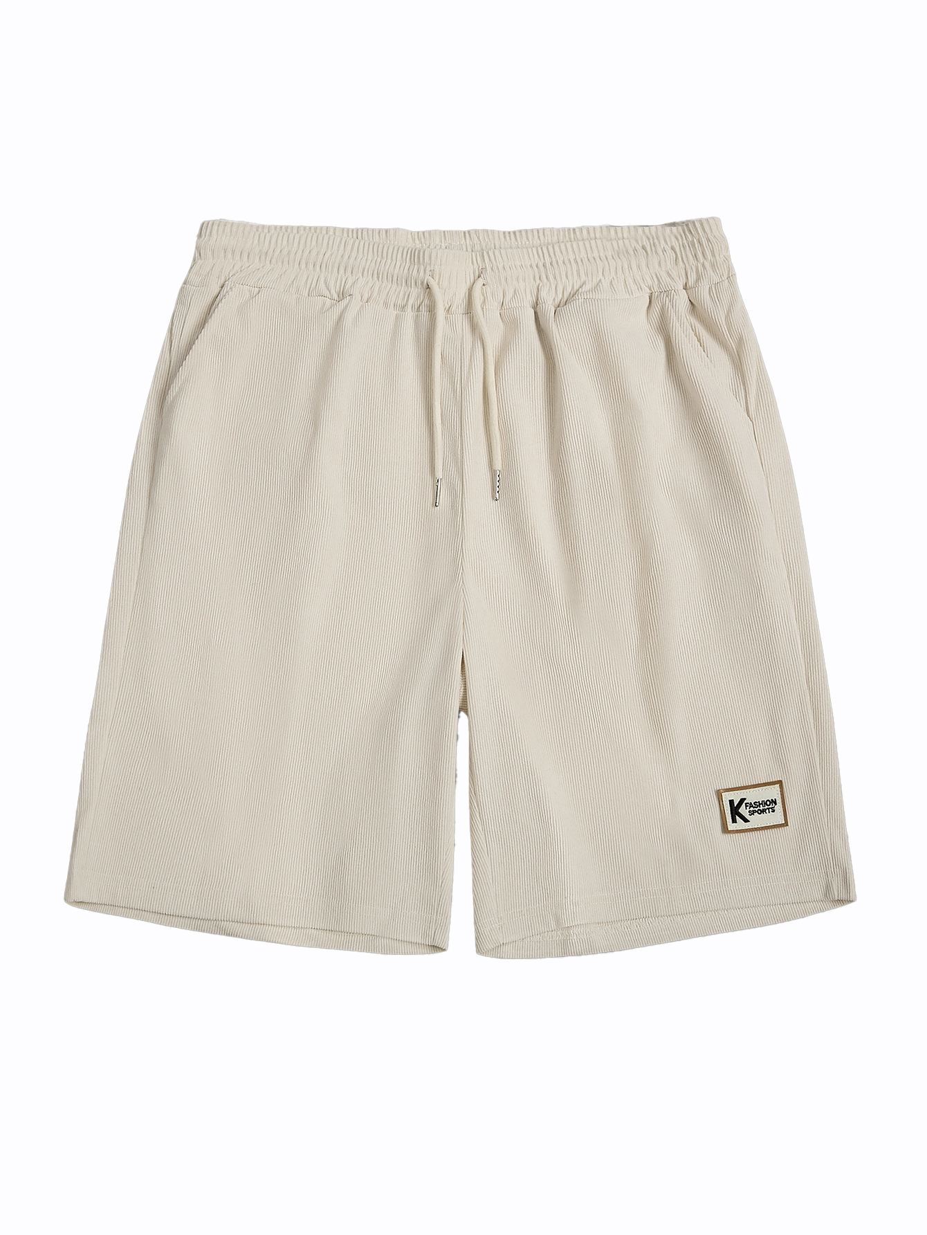 Men's fashionable high-end corduroy shorts for summer casual waist and drawstring fashion fitness shorts for outdoor hiking, tennis, and basketba