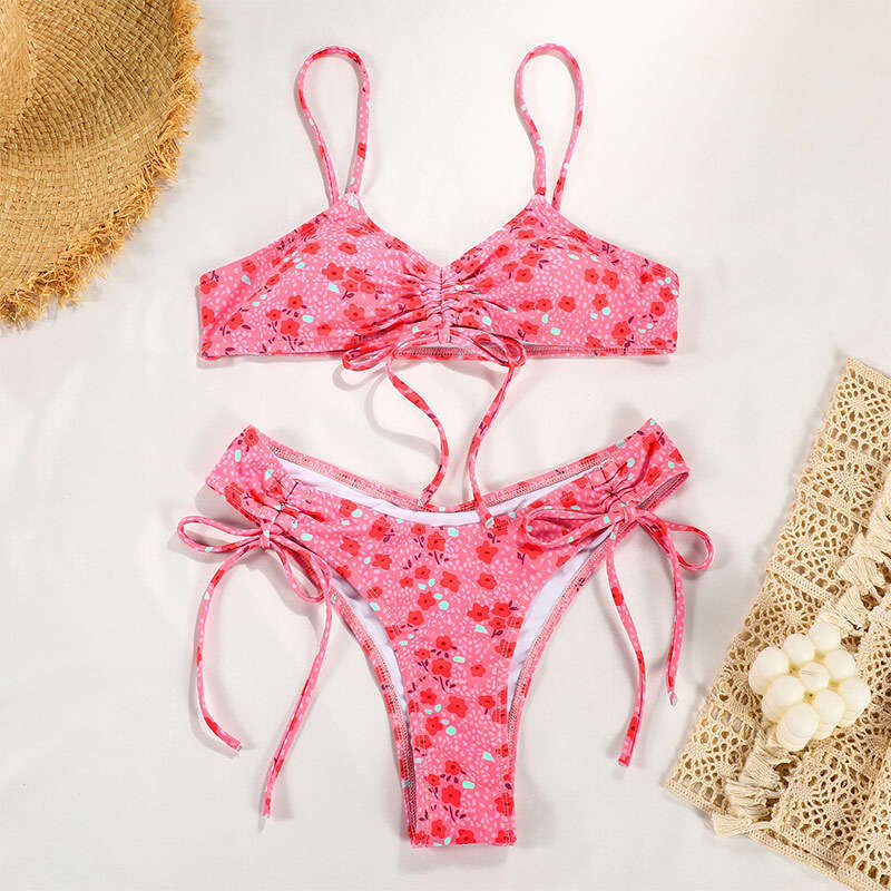Designer Swimsuit Trajes De Bano Bikini Designer Swimwear 2025 Split Swimsuit Female Sexy Strap Printed Bikini New Color 21055 New Arrival