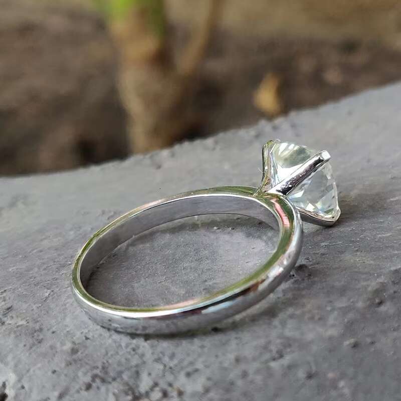 4.57 CT Radiant Brilliant Cut Classic Lab Diamond Engagement Ring Moissanite Ring Certificate