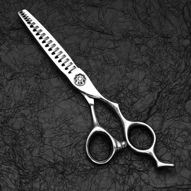 Japan440C steel 6-inch hairdressing scissors, professional salon hairdressers hair scissors