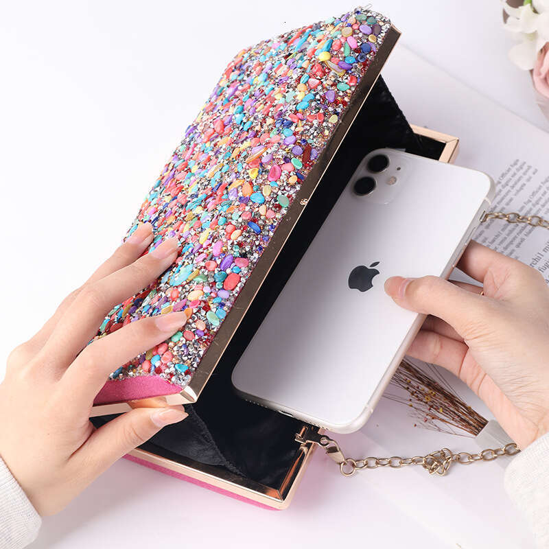 Dinner Bag New Shell Dinner With Diamond Embedding Women S High Sense Banquet Dress Clutch Bag KQ