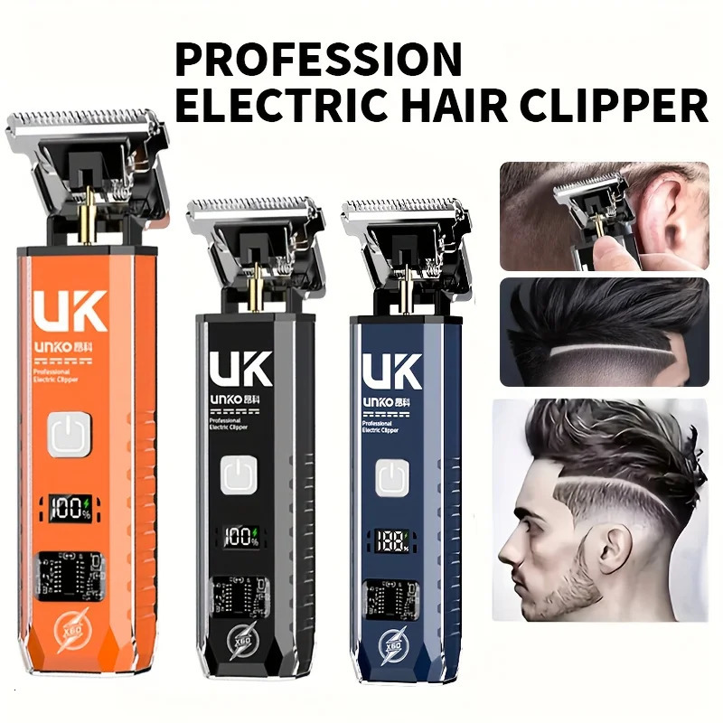 Professional Cordless Hair Clipper Rechargeable Electric Hair Trimmer for Men Kids Home Salon Use 251124
