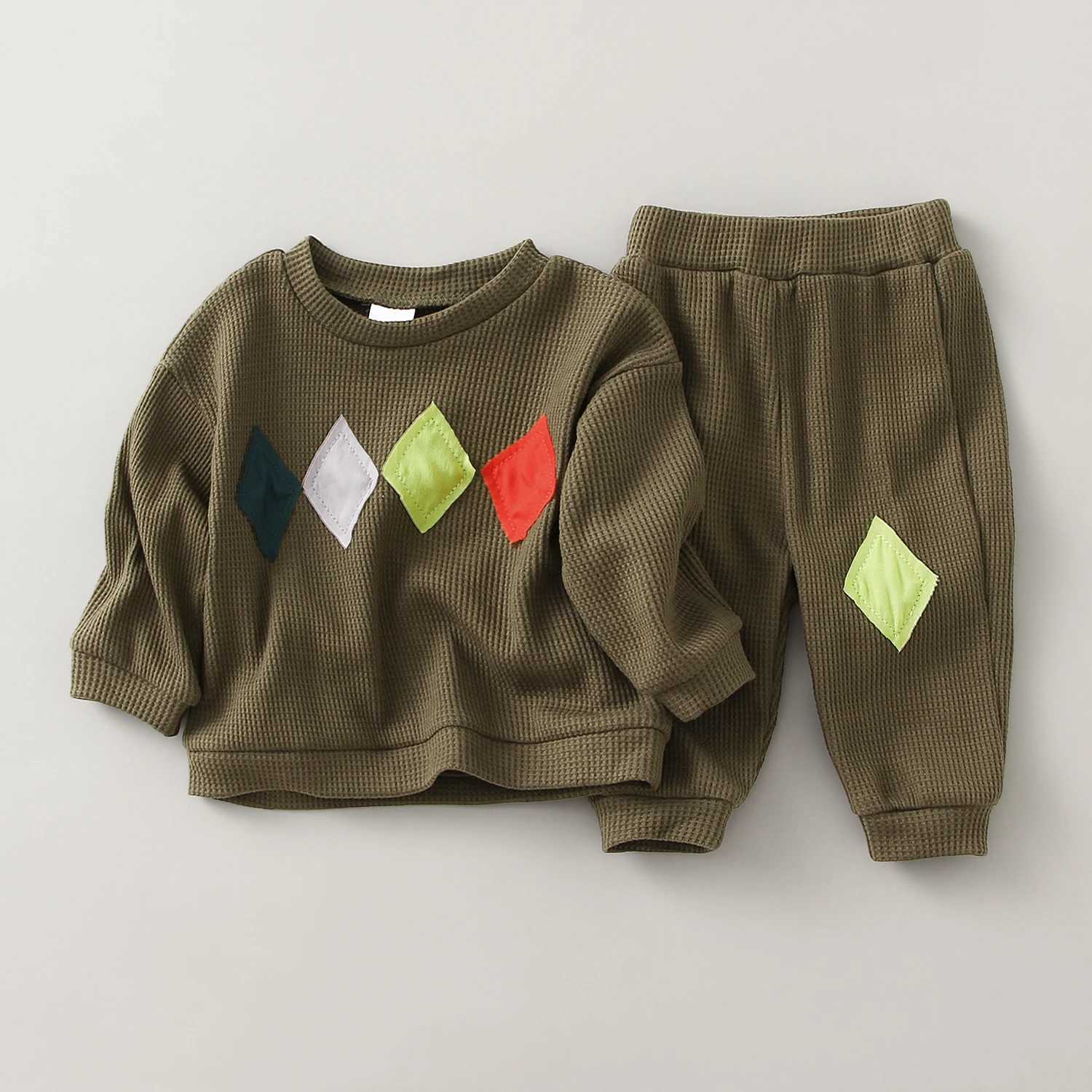 Clothing Sets Spring Baby Boy Clothes Set 2pcs Cotton Sweater + Pants For 0-5Yrs Children Kids Outfits Toddler Baby Girl Boy Clothes Sets R250424