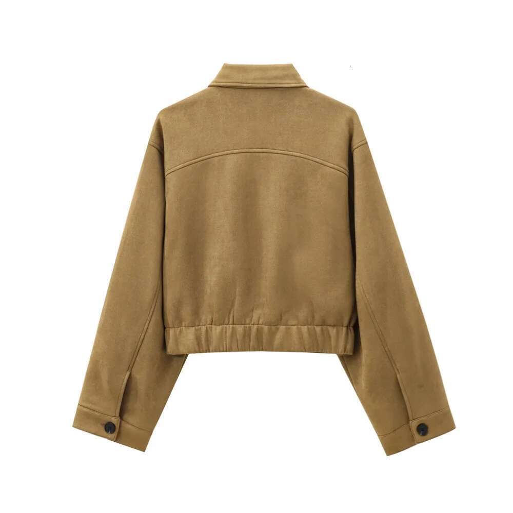 Designer Clothes Pb&Za Autumn New Product Casual Women's Fashion Versatile Single Breasted Loose Collar Short Jacket