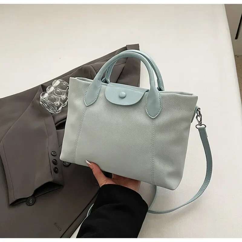 Luxury Designer Paris Designer Crossbody Bag For Women - Elegant Solid Color Leather Tote Vintage Large Capacity Shopper