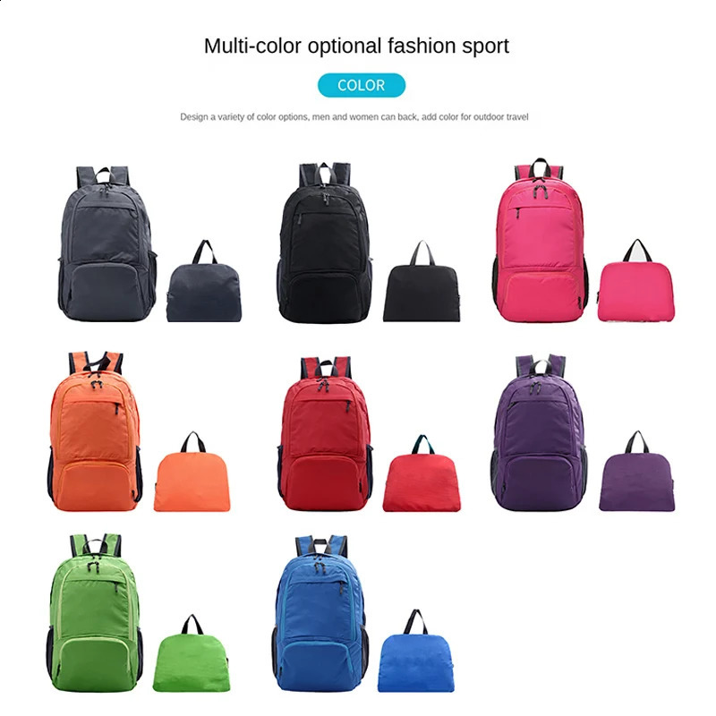 Lightweight Foldable Backpack custom Waterproof Packable Backpack personality customization Outdoor Travel Hiking pack 250417