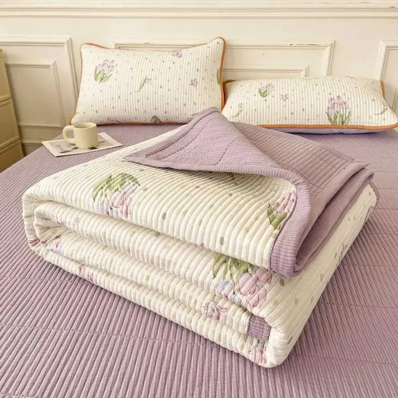 e Cotton Bedspreads for Bed Cover Garden Mattress Double Bed Covers Princess Bedcover size Bedspread Bedroom Thickening Y250313