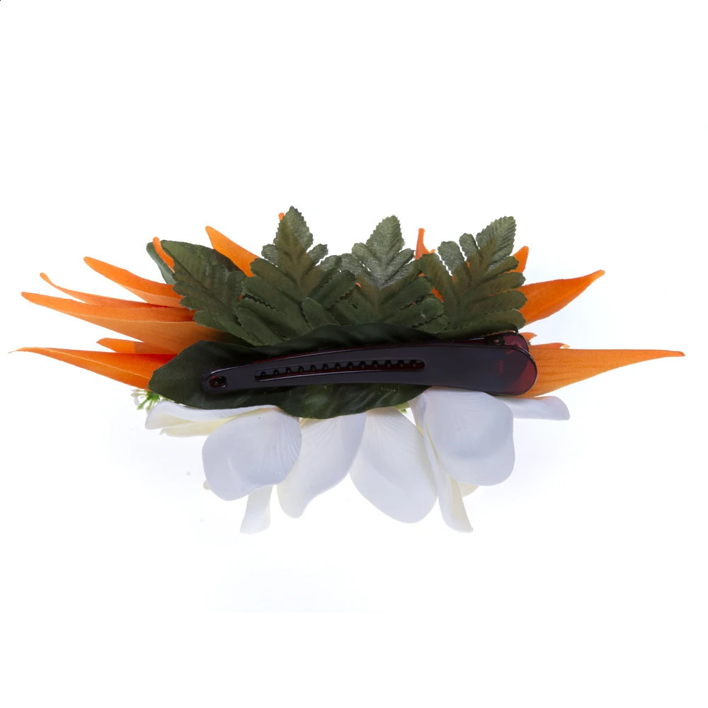 Artificial Silk Bird of Paradise Plumeria Hawaiian Foam Flower Hair Clip Decorative Hairpin Accessories for Women Girls KN-HC004 250420