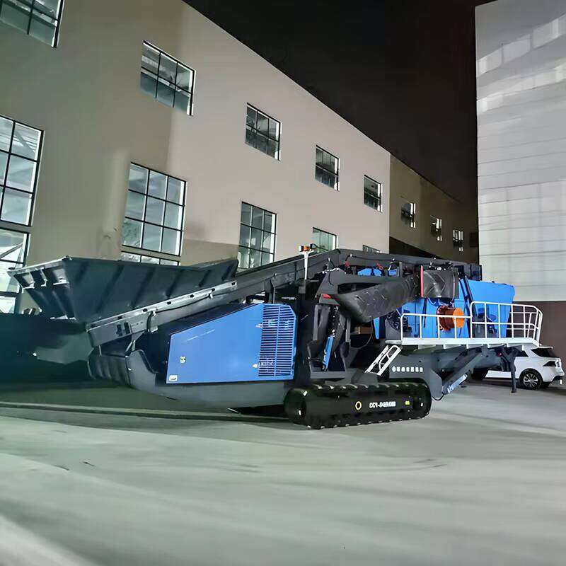 Construction Waste Recycling Mobile Crusher, Portable Stone Product Line Quartz Mobile Crushing Machine
