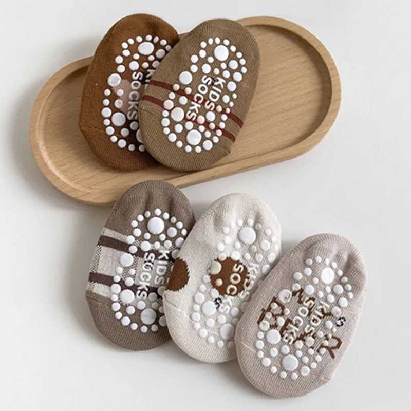 3Pairs/Lot Baby Floor Socks Cute Cartoon Short Cotton Bear Socks Toddler Anti Slip Kawaii Unisex Sock For 0-5Yrs Kids Girls Boys G251124