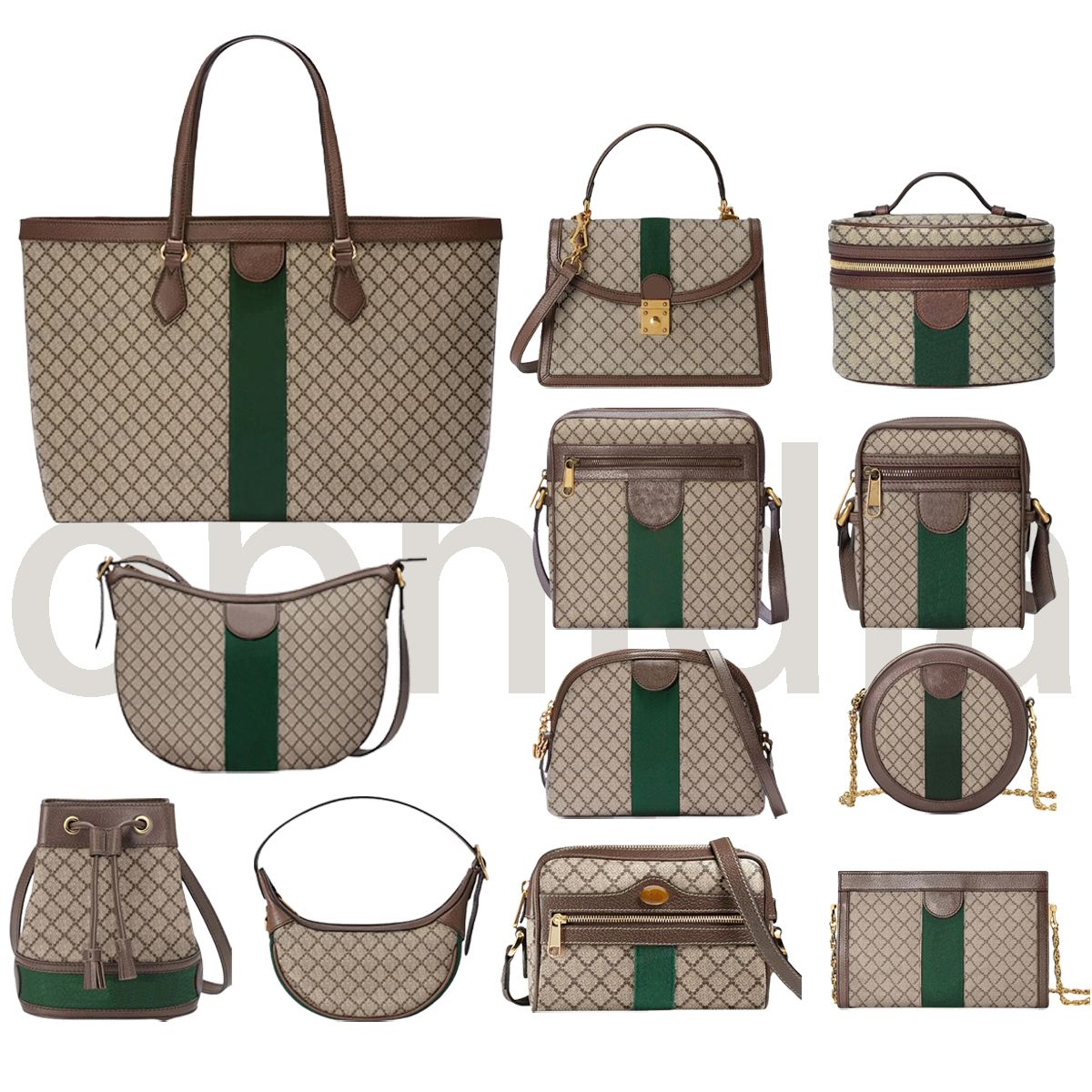 Ophidia Designer Bag Shoulder Bag Classic Handbags Crossbody Bag For Women Double Letters Leather Chain Handbag Messenger Bags Satchel Shell Brown Purse