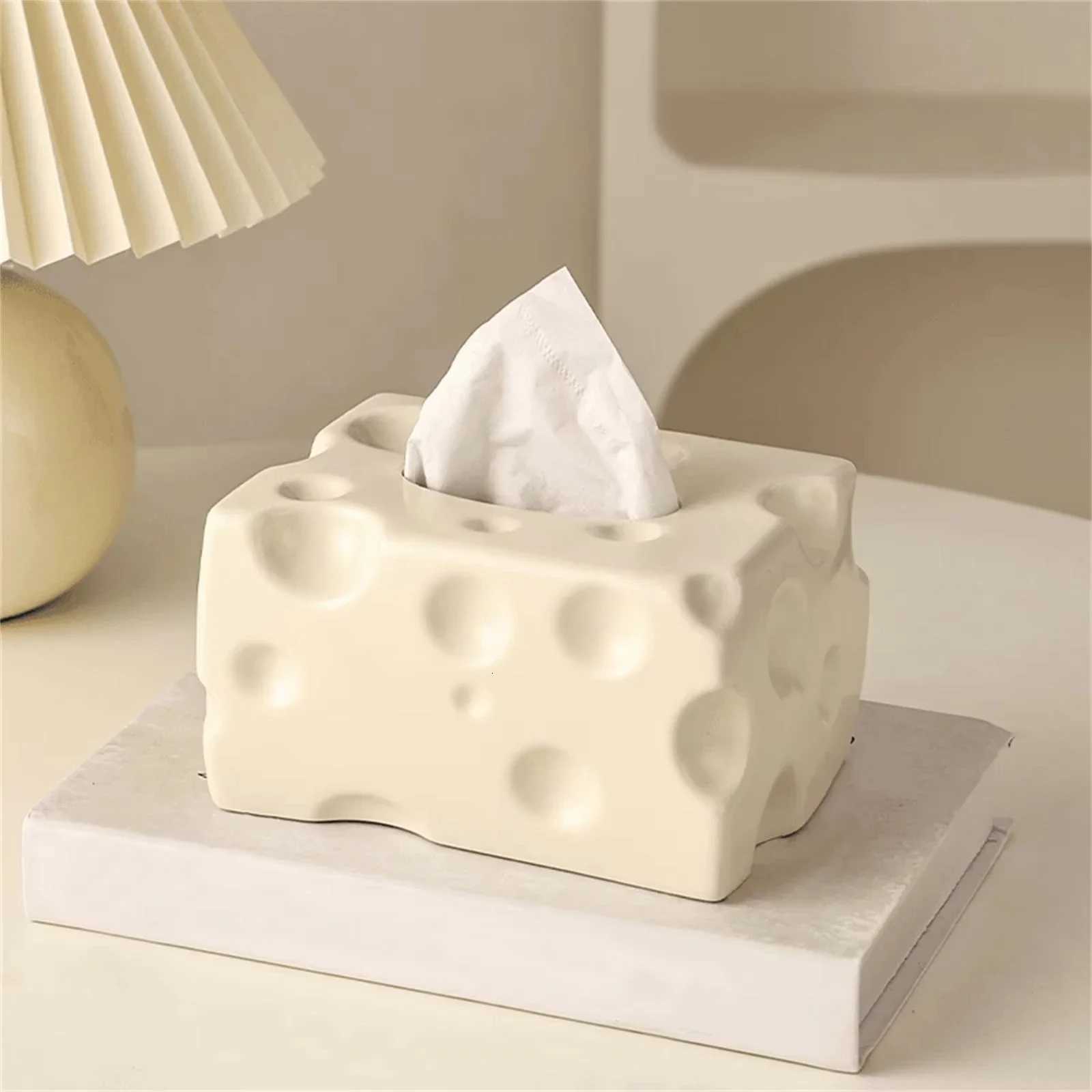 Creative Cheese Tissue Box Holder Simple Dryer Sheet Container Napkin Toilet Paper Organizer Paper Box Towel DispenserM251124