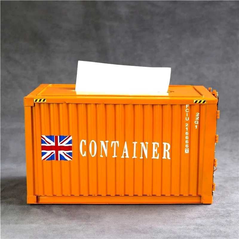 Creative Iron Container Model Tissue Box Decor Metal Napkin Case Everyday Necessity Houseware Utensil Craft Ornament AccessoriesM251124