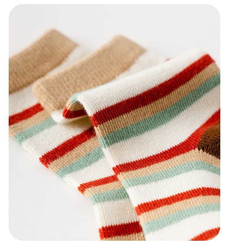 5 Pairs Cotton Kids SOCKS Mid Calf Thick Warm Breathable Moisture Wicking Pattern Baby SOCKS for Boys Girls All Seasons G251124