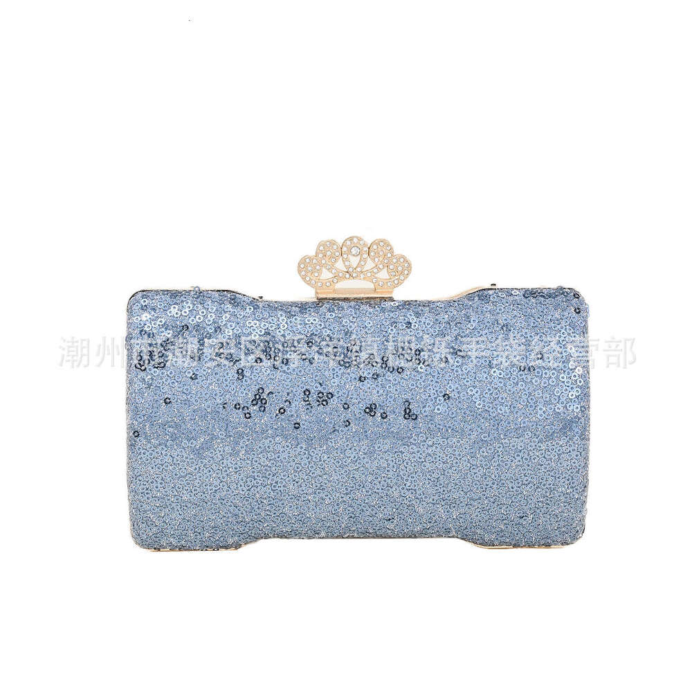 Shuo's New Sequined Women's Handbag, Bride's Formal Dress, Banquet Evening Dress Bag, One Shoulder Diagonal Cross, Hand-Held