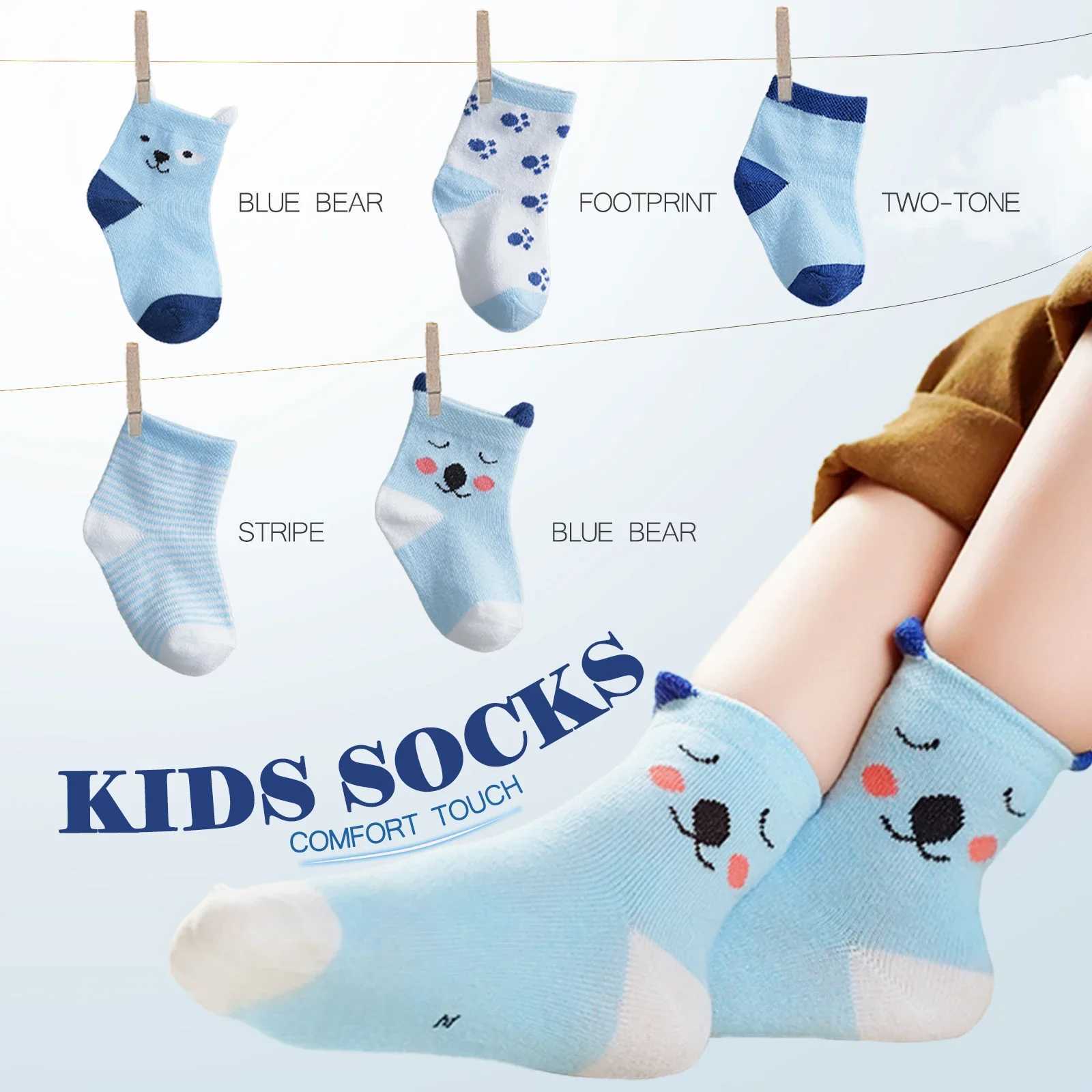 10 Pairs Baby Socks Newborn Baby Boy Girls Infant Cute Cartoons Fashion Soft Cotton Short Socks For 0-3 Years Kids Socks G251124