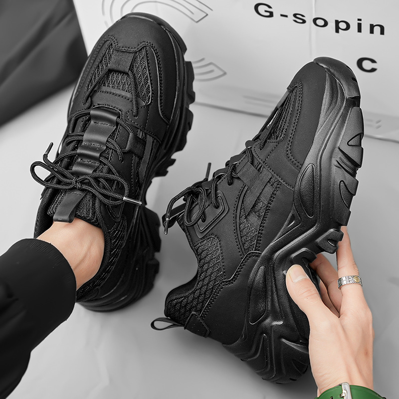 Sneakers for Men 2025 New Fashionable Trendy Breathable Mesh Thick Bottom Designers Shoes
