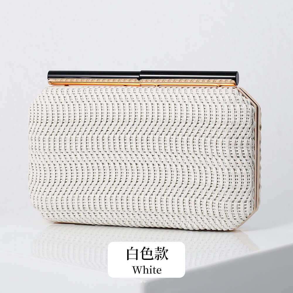 Dinner Bag New Knitted PU Banquet Style Single Shoulder Handheld Dress Versatile Evening Women S Bag KQ