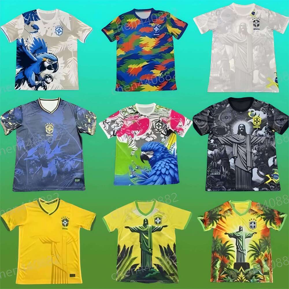 2025-2026 Brazil National Football Team Jerseys, Christ the Savior Set, Special Concept, Richarlison, Neymar, Gabriel Jesus, Vinicius Rodrygo, Fan and Player Jerseys