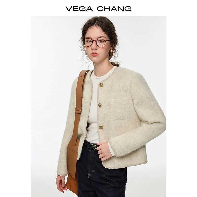 Vega Chang New Winter Womens Short Wool Blend Coat with a Sense of Sophistication J251124