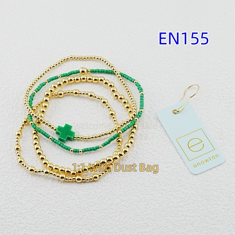 1:1 E-Newton Brand Gold Cross Bracelet Jewelry Designer Jewelry Women Birthday Christmas Gift EN155