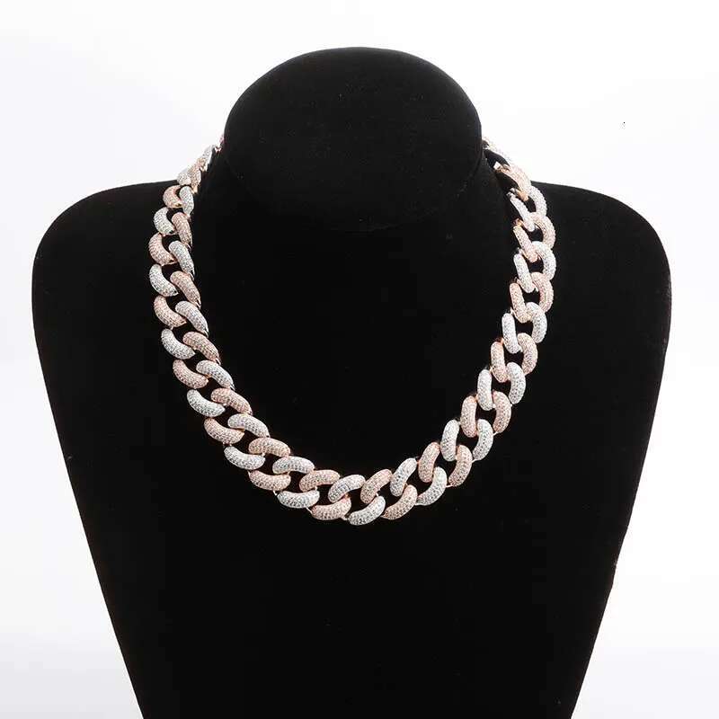 TOPGRILLZ 14mm 20mm Newest Box Clasp Micro Pave Iced CZ Cuban Link Necklaces Chains Bling Jewelry Fashion Hiphop For Men