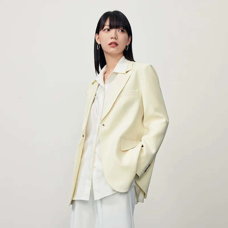 Designer Clothes Semir Jacket Autumn New Mid-Length Solid Color Commuter All-Match Fashion Casual Suit Sweater For Women