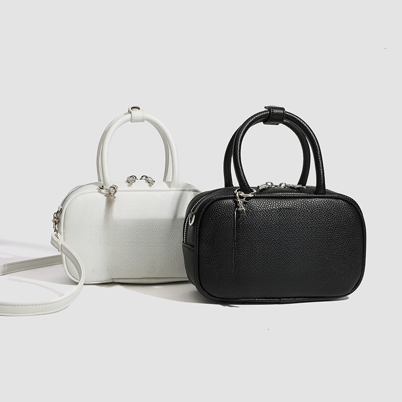 High end retro women's bowling bag 2025 new designer multifunctional Boston pillow bag