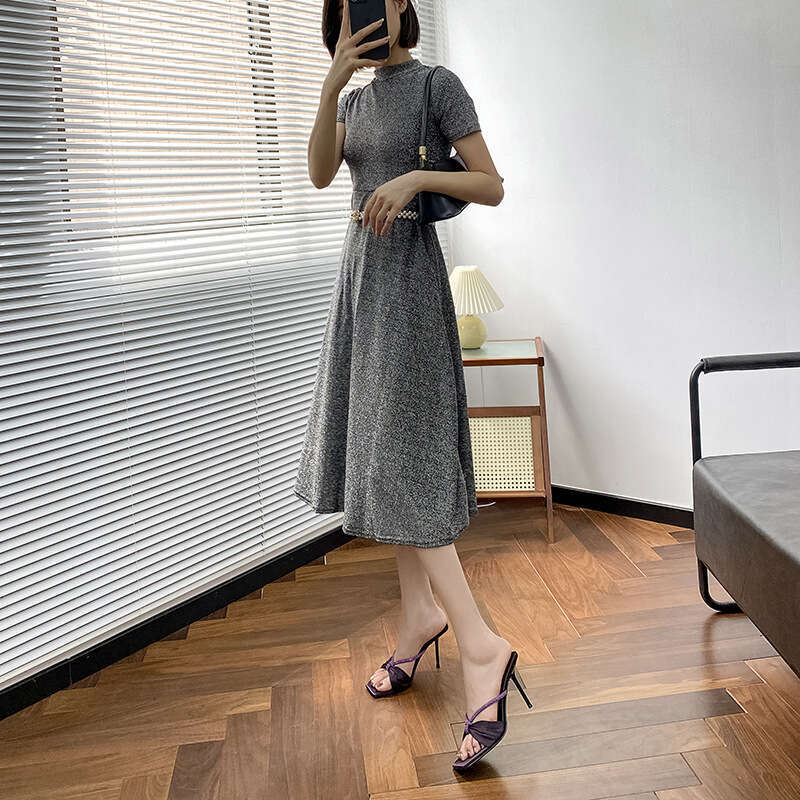 Woman Sandals Square Head Rhinestone Bow Straight Strap Sandals Women S Purple New Sexy Open Toed High Heeled Sandals For Outdoor Wear